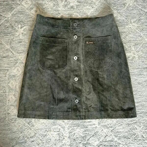 cK KHAKIS vintage leather skirt size 8